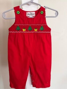 Marie Nicole Smocked Christmas Longalls